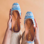 Load image into Gallery viewer, Blue Bliss Jutti