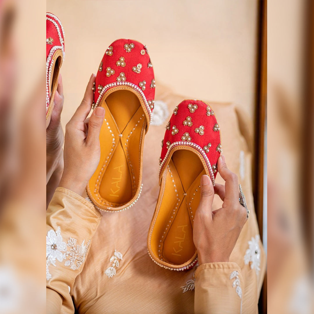 Ambitious, wedding jutti, bride jutti