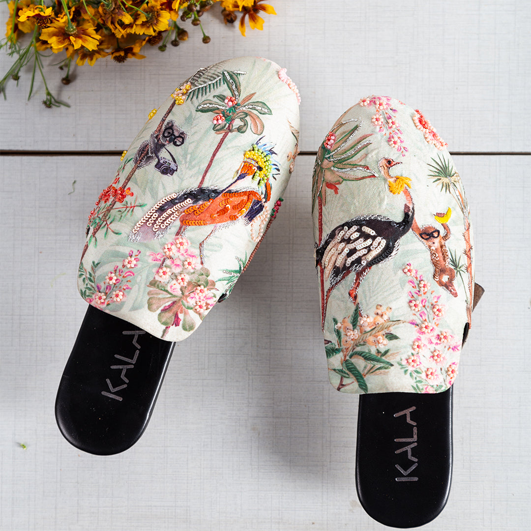 Enchanting Mist, women's mules, mule shoes for women