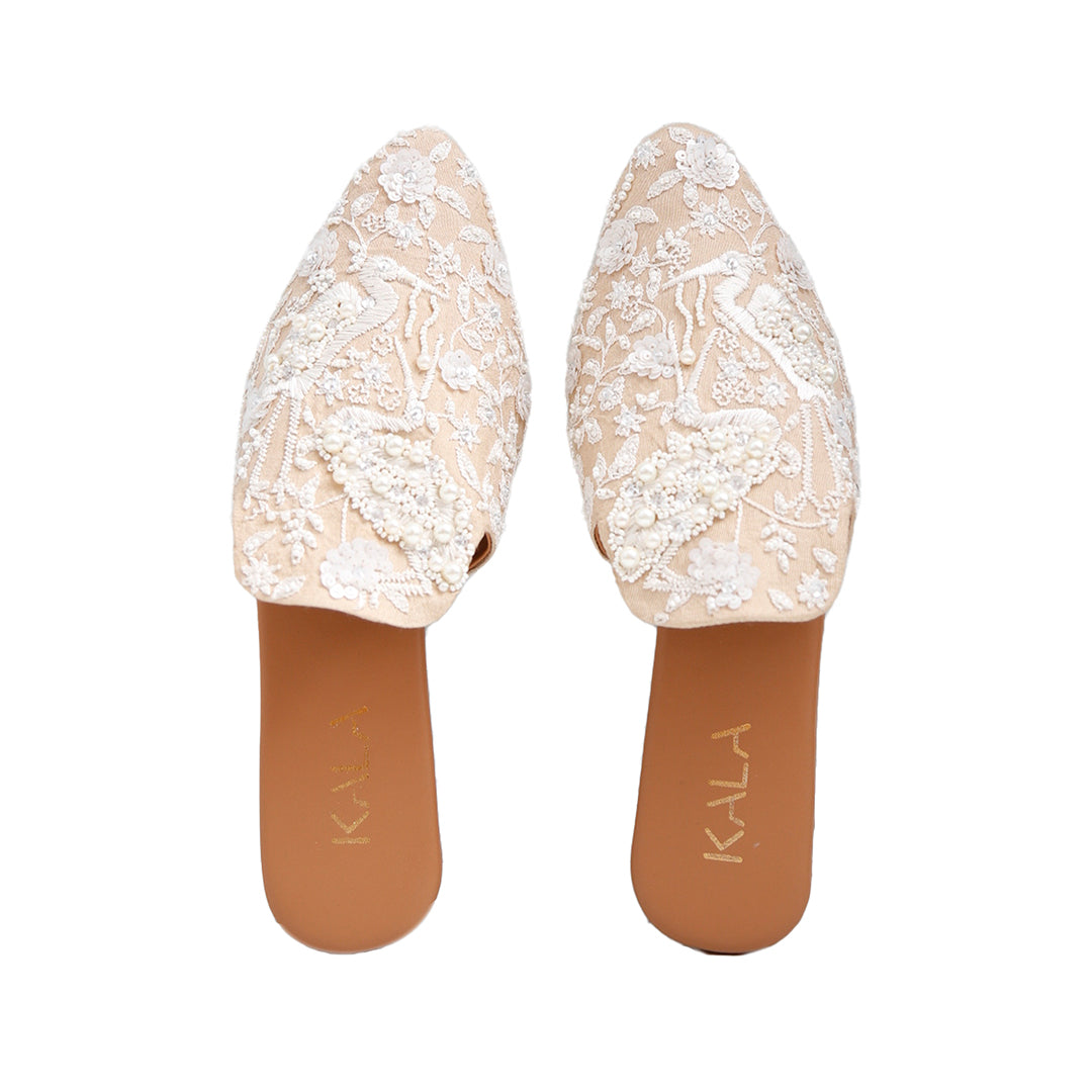 Ivory Dreams, women's mules, mule shoes for women