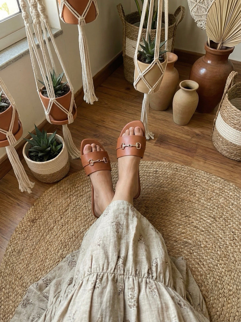 Open Toe Flats