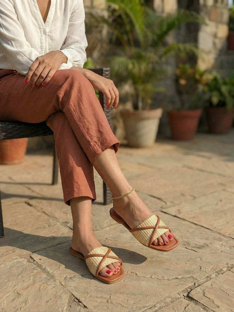 Open Toe Flats