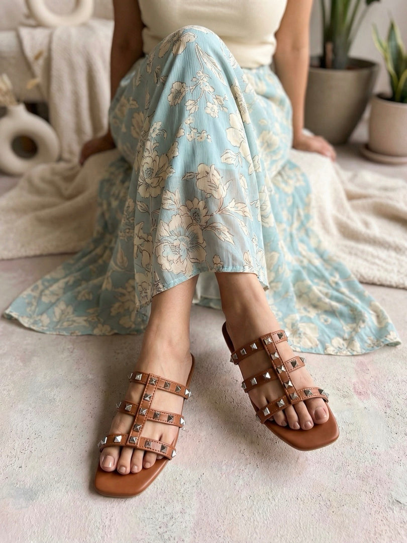 Open Toe Flats