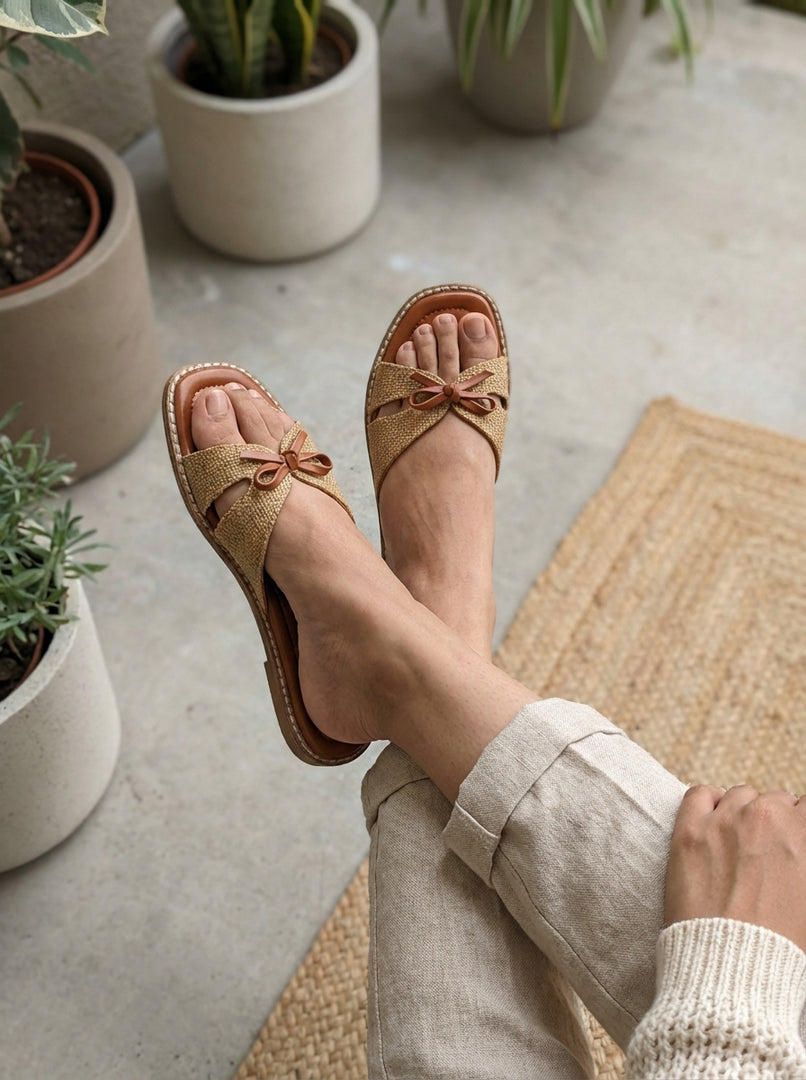 Open Toe Flats